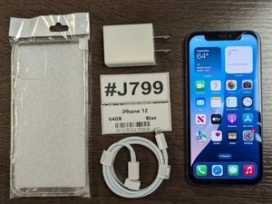 Apple iPhone 12 64GB Blue (Unlocked) - Read Seller Notes - Picture 1 of 6