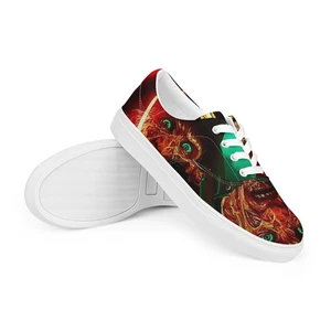 VINTAGE Freddy Elm Street Nightmare Men’s lace-up canvas shoes - NEW - Picture 1 of 12