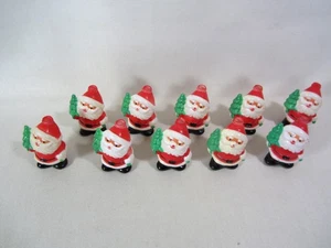 Vintage Blow Mold Santa Claus & Christmas Tree String Lights 10 Covers Only - Picture 1 of 12