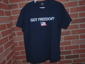 MAGLIETTA UOMO "GOT FREEDOM" US NAVY TAGLIA XL - Foto 1 di 4