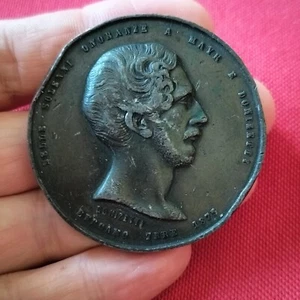 DONIZETTI E MAYR MEDAGLIA 1875 BERGAMO - ROVINATA (MM52) OLTRE 100 GRAMMI #CASS4 - Imagen 1 de 2