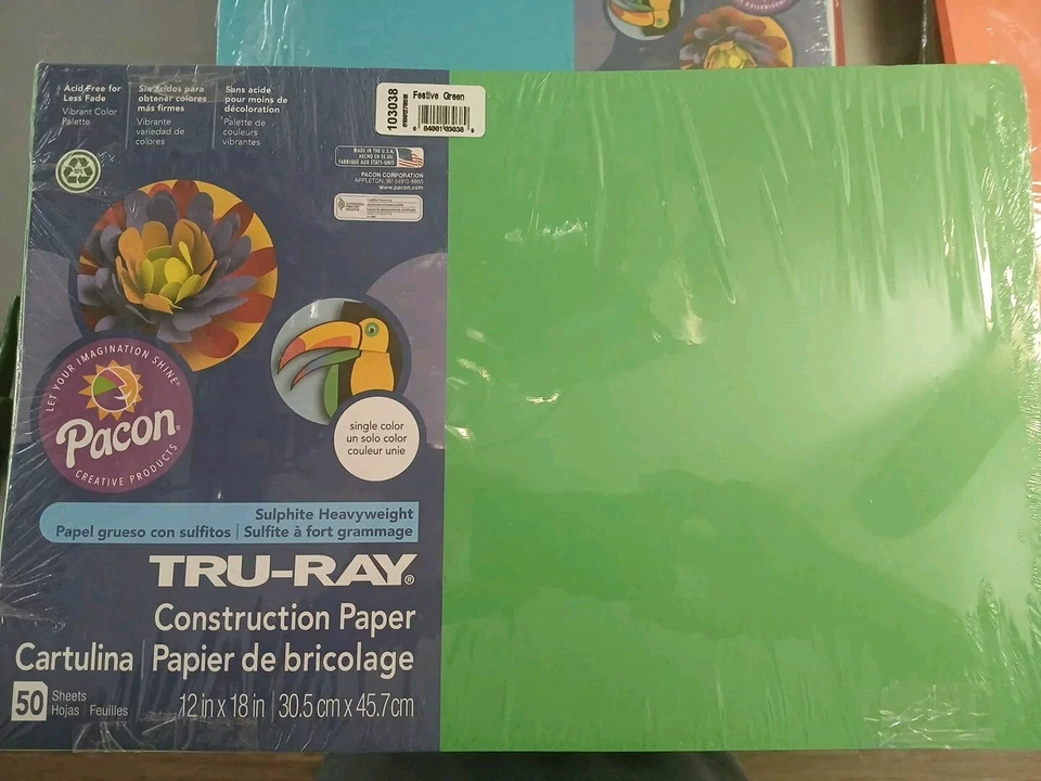 Tru-ray Sulphite Construction Paper 12 X 18 Inches Festive Green 50 Sheets