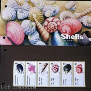 Jersey Stamps Post & Go "Shells" MNH Presentation Pack MNH 6 Value Strip 2017 - Picture 1 of 6