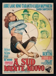 A SUD NIENTE DI NUOVO manifesto poster Abbe Lane Nino Taranto Musical E21 - Foto 1 di 2