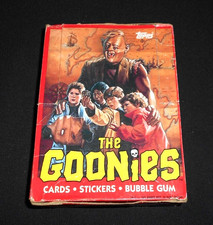 VINTAGE 1985 Topps The Goonies Trading Cards Full Box 36 Wax Packs NO BLACKLINE