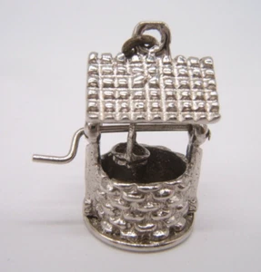 VTG STERLING SILVER CHARM WELL MOVEABLE HANDLE TURNS - Picture 1 of 4