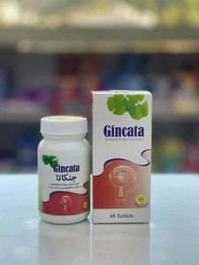 Gincata Standarized Ginkgo Biloba Extract 120mg Organic Ginkgo Biloba 60 Tablets - Picture 1 of 1