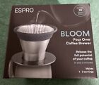 ESPRO - BLOOM Pour Over Coffee Brewer Set - Durable Brushed Stainless Steel 