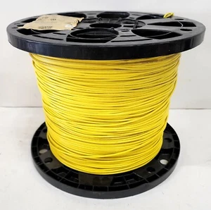 ENCORE 18-AWG STRANDED YELLOW HOOK-UP WIRE 2,000FT PVC-JACKETED - Picture 1 of 10