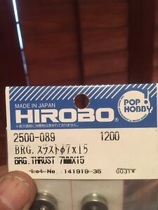Vintage HIROBO 2500-089 THRUST BEARING 7 X 15 X 5H #2500089 HELI PARTS