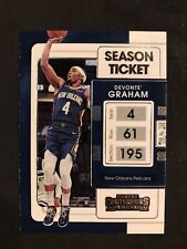 2021-22 CONTENDERS SEASON TICKET - #25- Devonte Graham - New Orleans Pelicans