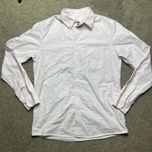 Men’s Medium Merona Tailored Fit Pink Collared Button Up Shirt - Picture 1 of 5