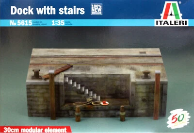 Italeri 1/35 5615 Dock with Stairs (WWII Military Diorama) - Image 1 of 2