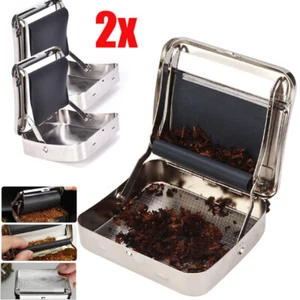 2x Automatischer Tabak Roller Zigarettenrolle Rollmaschine Box Etui Maker Dose - Bild 1 von 9
