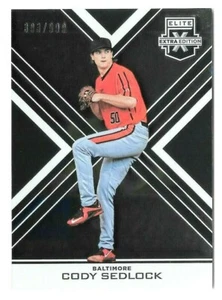 2016 Panini Elite Extra Edition #69 Cody Sedlock /999 Baltimore Orioles Rookie - Picture 1 of 2