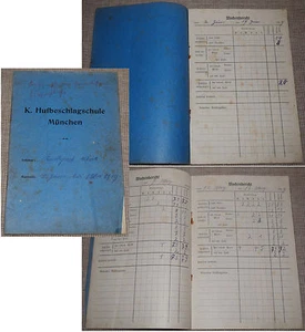 Cuaderno de notas K. Hufschulagschule München Radlspeck Albert 1 de enero al 1 de mayo de 1919 - Imagen 1 de 1