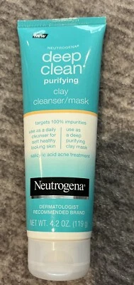 Neutrogena Deep Clean Purifying Clay Face Mask & Facial Cleanser 4.2oz READ - Image 1 of 4