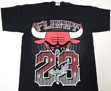 Chicago T-shirt Chi Town Windy City Bulls 23 Tee Men's Black New