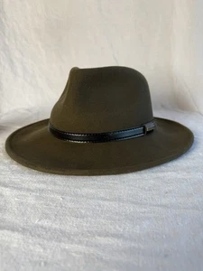 Pendleton Getaway crushable packer hat travel wool olive green Lg - Picture 1 of 7