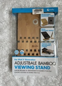 Bamboo Adjustable iPad Stand - New - Picture 1 of 3