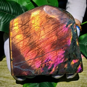 5,61 Pfund TOP Natürlicher Lila Licht Labradorit Quarz Spektrolit Kristall - Bild 1 von 7