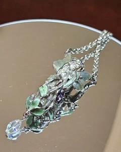 Kirks Folly Fairy Dust Bottle Pendant Vintage 28 Inches Long Necklace Tatiana - Picture 1 of 8