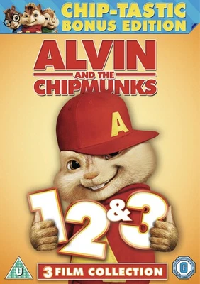 Alvin and the Chipmunks 1-3 (DVD) Cameron Richardson Zachary Levi Brando Eaton - Image 1 of 2