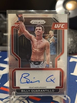BILLY QUARANTILLO Rookie Auto  2022 Panini Prizm UFC SG-BQL Autograph RC - Image 1 of 2