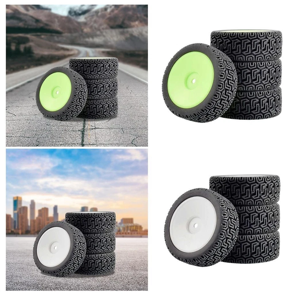 4x Roues Pneus pour WLtoys 1/14 144001 et 1/18 1/16 1/10 RC Voiture Pneus - Photo 1/1