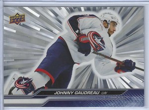 Johnny Gaudreau 2023-24 Upper Deck Silver Outburst Columbus Blue Jackets