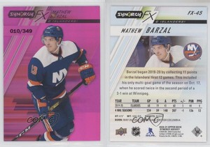 2020-21 Upper Deck Synergy Synergy FX Purple /349 Mathew Barzal #FX-45