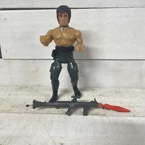 Figura de acción de colección John Rambo Coleco Anabasis Force of Freedom con lanzador - Imagen 1 de 10