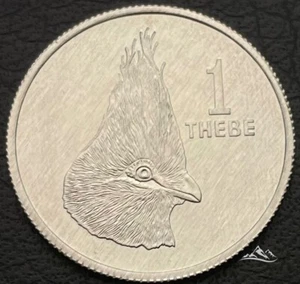 Botswana 1 thebe coin 1976 Proof. KM #3. Turako. Birds - Picture 1 of 5