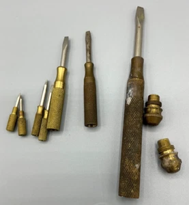 Vintage Sammlerstück - Messing Nesting Schraubendreher Set 9-teilig - Bild 1 von 4