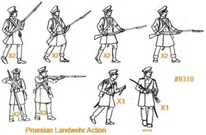Hat Prussian Landwehr (ACTION) Model Figures - 14 Figures - 8310 - Picture 1 of 3