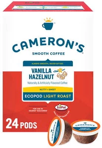 Vanilla Hazelnut Flavored Naturally Caffeinated Pods, Light Roast, 24 Ct - Picture 1 of 6
