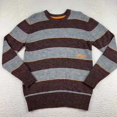 Vintage Billabong Sweater Men's Medium Striped Wool Blend  Long Sleeve Skate Y2K - Image 1 of 4