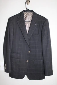 GRAUER INDOCHINO LUXUS WOLLE/KASCHMIR MASSGESCHNEIDERTER SPORT MANTEL 40R Maßanzug Jacke - Bild 1 von 5