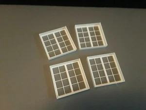 1:24 & 1:25 Scale Windows G-Scale For Garage Dioramas White - Picture 1 of 5