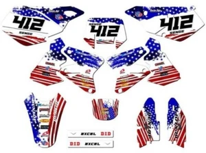 2000-2004 DRZ 400 SM MERICA Usa Senge Graphics Kit Compatible with Suzuki - Picture 1 of 10