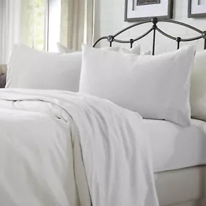 New- Cotton Jersey Knit Queen Sheet Set - Ultra-Soft, Stretchy, He - Picture 1 of 5