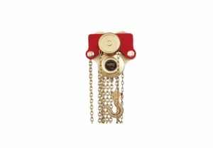 Non Spark Al-Br Brass 2.5m Chain Hoist & Trolley Cap 1 Ton ISO 9001 UKAS Certify - Picture 1 of 10