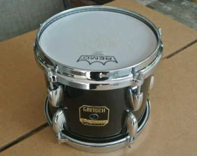 GRETSCH RENOWN MAPLE 8" TOM in TRANSLUCENT BLACK GLOSS for YOUR DRUM SET! K450 - Image 1 of 4