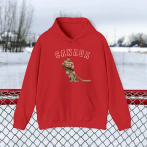 Hockey Canada Old Time Table Hockey Unisex Heavy Blend™ Hooded Sweatshirt - Picture 1 of 28