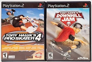 Tony Hawk's Pro Skater 4 & Downhill Jam | PS2 Playstation 2 Game Lot Tested - Picture 1 of 12