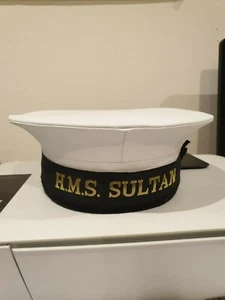Genuine British Royal Navy Sailors Pork Pie Hat Class II Dress Cap Military UK - Picture 1 of 2