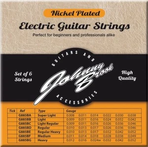 Juego de 6 cuerdas de guitarra eléctrica de acero níquel (calibre súper ligero) - Imagen 1 de 2