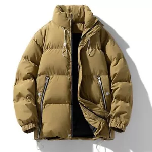 Men’s Down Cotton Jacket Outdoor Thick Padded Waterproof Coat Winter Warm M-8XL - Picture 1 of 12