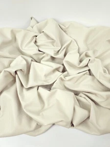 Cuero completamente teñido natural redondo estampado dólar deportivo Bali blanco roto - Imagen 1 de 3