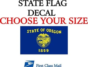 BANDERA DEL ESTADO DE OREGON, PEGATINA, CALCOMANÍA, VINILO 5 AÑOS Bandera del estado de Oregón - Imagen 1 de 2